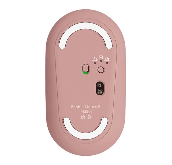 Logitech M350s Pebble 2 Pembe Bluetooth Mouse - Resim 3