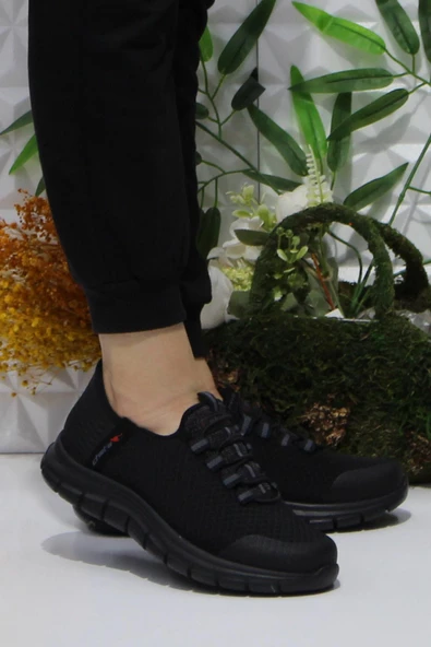 Fort Cheta Shıne Siyah Rahat Esnek Yumuşak Bağçıksız Sneakers Ayakkabı ürün görseli 1