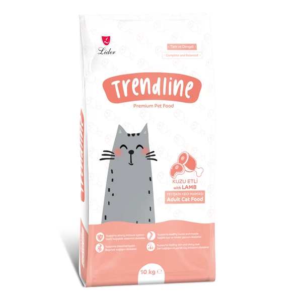 Trendline Kuzu Etli Yetişkin Kedi Maması 10 kg ürün görseli 1
