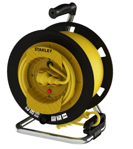 STANLEY PMG-27315-F PLS BOBİN Ã˜280 IP44 F TYPE(SCHUKO) 3G1,5 25+2M SARI KABLO ürün görseli 1