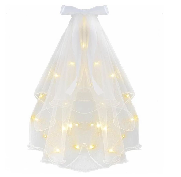 Tokalı Duvak İncili Ledli 70 cm ürün görseli 1