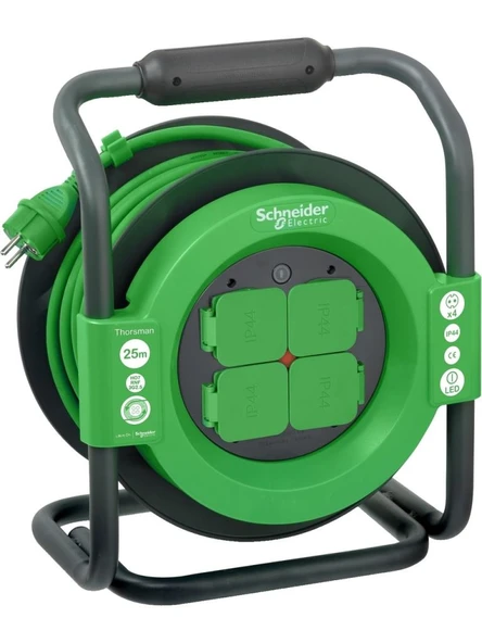 THORSMAN KLASİK TİP TOPRAKLI KABLO MAKARASI IP44  3X2,5MM 25 MT ürün görseli 1