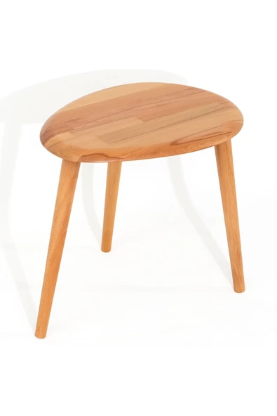 Naturel Masif Doğal Tekli, 2'li, 3'lü Zigon Sehpa Set, Modern Masif Yan Sehpa ürün görseli 1