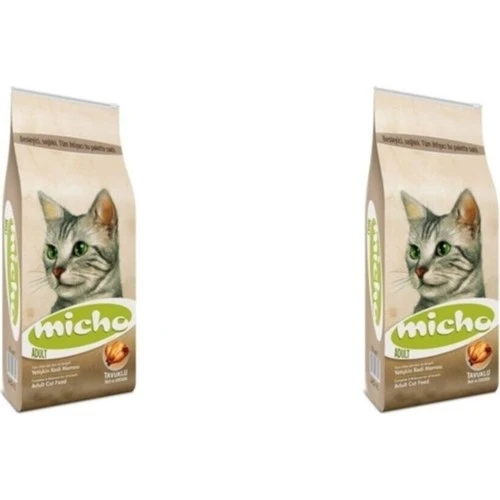 Micho 2 Adet 1,5 Kg. Yetişkin Kedi Maması Orijinal Kapalı Ambalaj ürün görseli 1