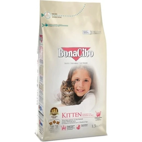 BonaCibo Kitten Yavru Kedi Maması 1,5 kg Tavuklu Yavru Kedi Maması ürün görseli 1