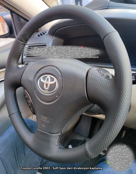 Toyota Corolla 2003 Soft Nokta Napa Direksiyon Kılıfı (Aracınızın Direksiyonuyla Teyit Ediniz) ürün görseli 1
