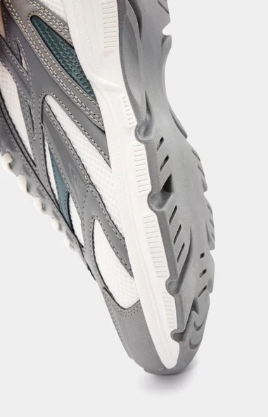 Pull & Bear Gri Beyaz Sneaker Ayakkabı - Resim 5