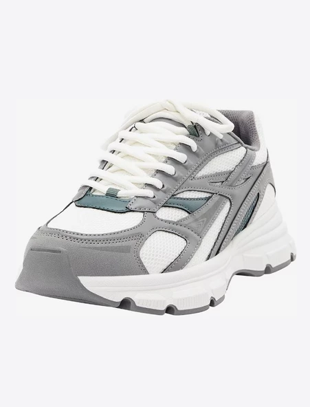 Pull & Bear Gri Beyaz Sneaker Ayakkabı ürün görseli 1