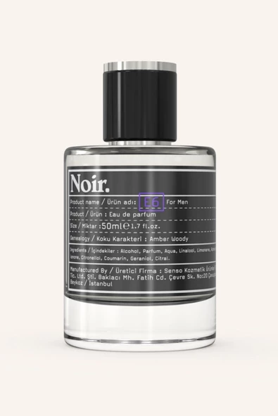 E6 Erkek EDP Parfüm 50 ML ürün görseli 1