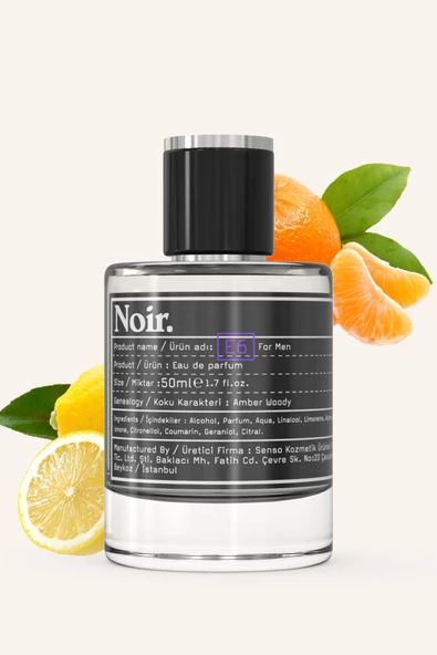E6 Erkek EDP Parfüm 50 ML - Resim 2