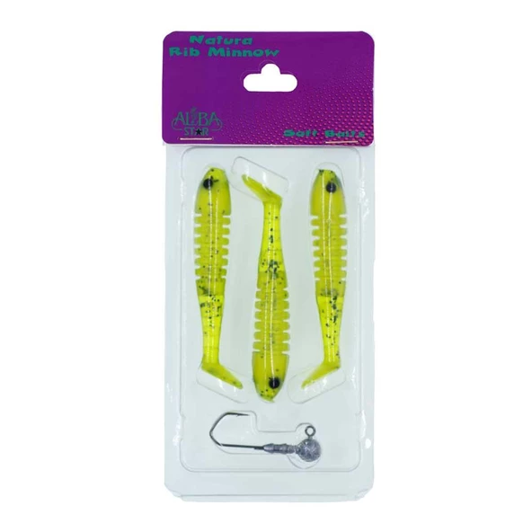 Albastar Natura Rib Minnow Maket Balık 90mm  13 ürün görseli 1