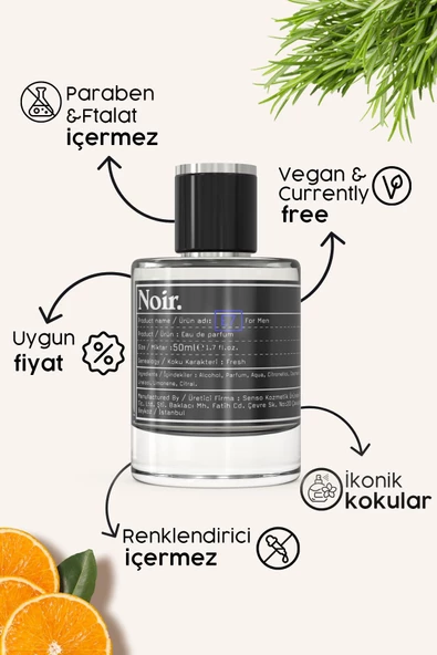 E7 Erkek EDP Parfüm 50 ML - Resim 3