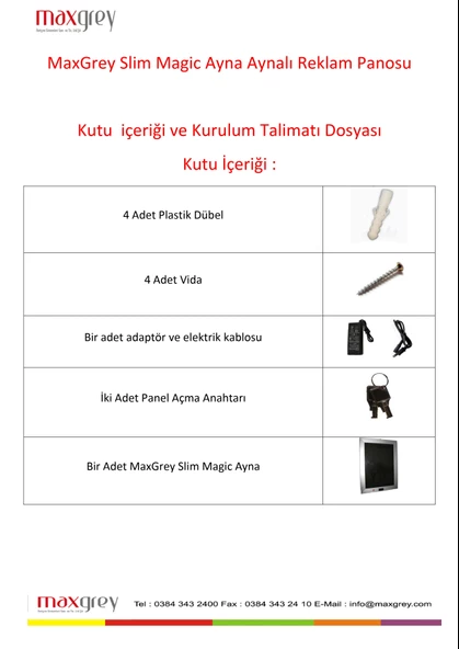 Aynalı Reklam Panosu - Slim - Resim 5