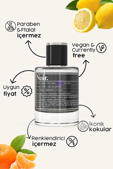 E6 Erkek EDP Parfüm 50 ML - Resim 3