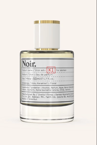 K1 Kadın EDP Parfüm 50 ML ürün görseli 1