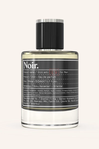 E9 Erkek EDP Parfüm 50 ML ürün görseli 1