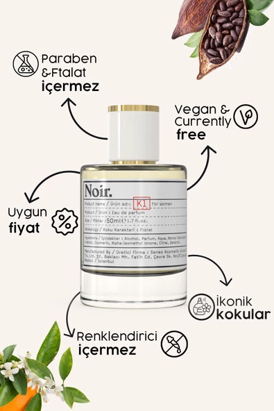 K1 Kadın EDP Parfüm 50 ML - Resim 4