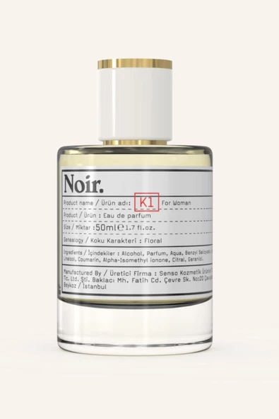 K1 Kadın EDP Parfüm 50 ML - Resim 2