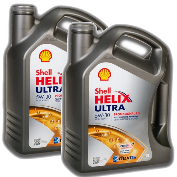 Shell Helix Ultra Pro 5W-30 Acea C3 Tam Sentetik Motor Yağı 2 X 5 L ürün görseli 1
