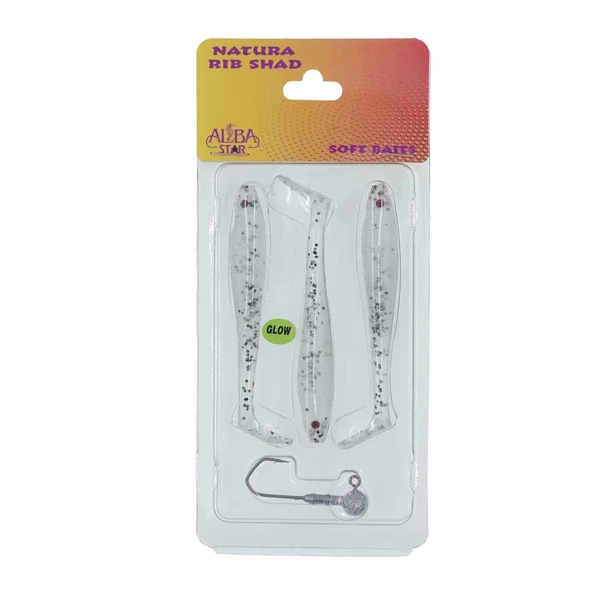 Albastar Natura Rib Shad Maket Balık 90mm  10 ürün görseli 1
