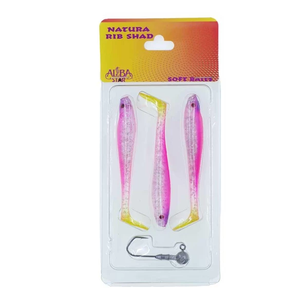 Albastar Natura Rib Shad Maket Balık 90mm  04 ürün görseli 1
