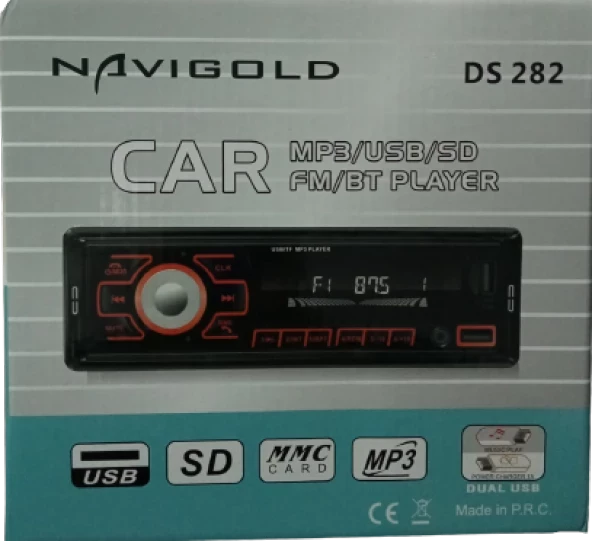 Navigold Ds 282 Oto Teyp Mp3/Usb/Sd/Fm/Bt Player ürün görseli 1