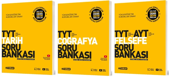 Hız 2025 Tyt Tarih + Coğrafya + Felsefe Soru Bankası Seti 3 Kitap ürün görseli 1