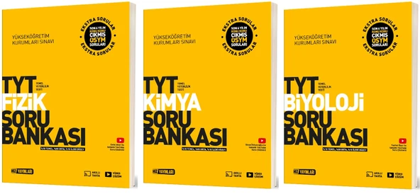 Hız 2025 Tyt Fizik + Kimya + Biyoloji Soru Seti 3 Kitap ürün görseli 1