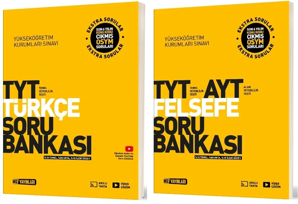 Hız 2025 Tyt Türkçe + Felsefe Soru Bankası Seti 2 Kitap ürün görseli 1