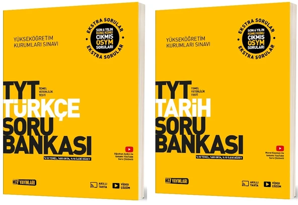 Hız 2025 Tyt Türkçe + Tarih Soru Bankası Seti 2 Kitap ürün görseli 1