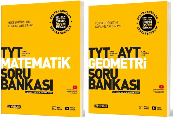 Hız 2025 Tyt Matematik + Geometri Soru Bankası Seti ürün görseli 1