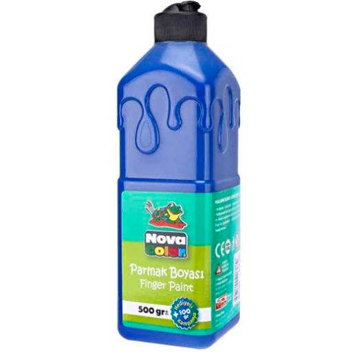 Nova Color Parmak Boyası 500Ml Mavi ürün görseli 1