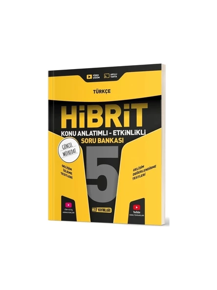 Hız Yayınları 5. Sınıf Türkçe Hibrit Konu Anlatımlı Soru Bankası ürün görseli 1