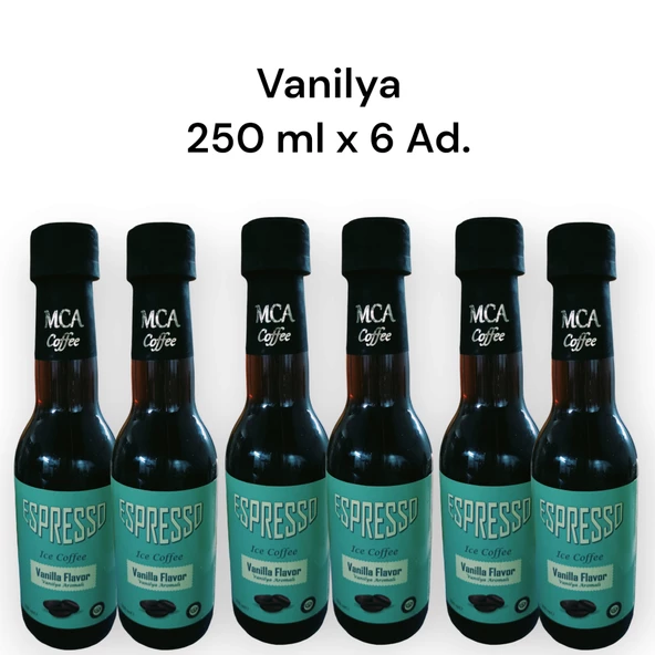 MCA Espresso Soğuk Kahve (VANİLYA) 250 ML x 6 Adet ürün görseli 1