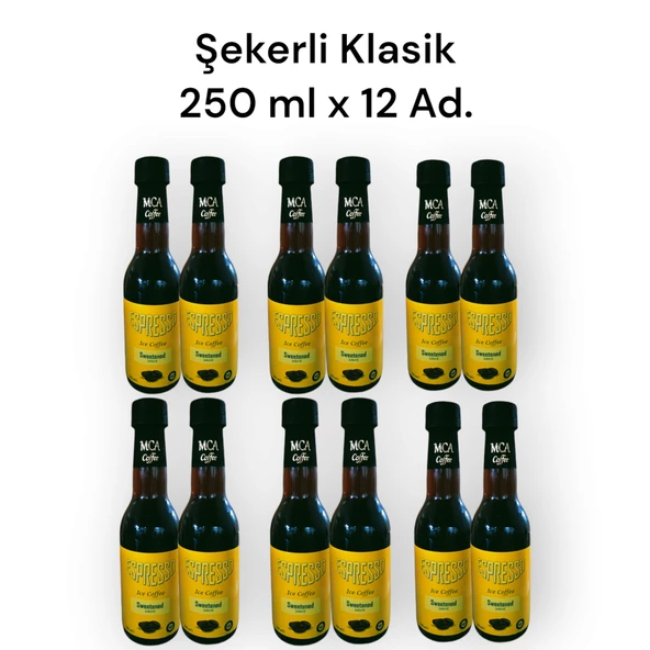 MCA Espresso Soğuk Kahve (ŞEKERLİ KLASİK) 250 ML x 12 adet ürün görseli 1