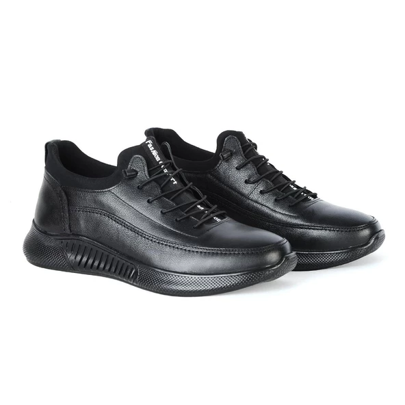 Dropland 8351 Siyah Milano %100 Deri Erkek Casual Ayakkabı ürün görseli 1