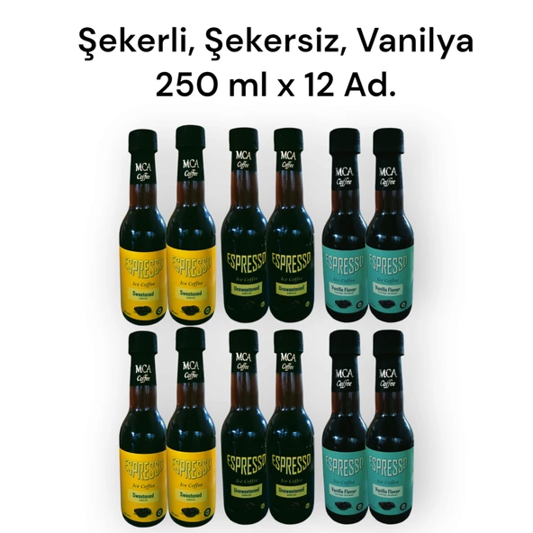MCA Espresso Soğuk Kahve (Karışık koli) 250 ML x 12 adet ürün görseli 1