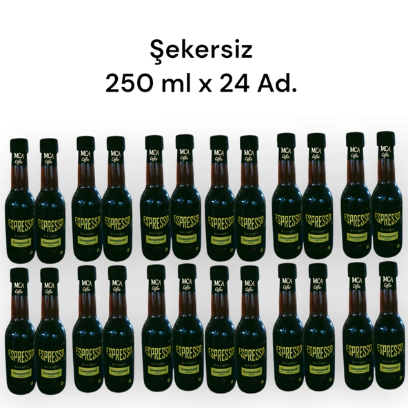 MCA Espresso Soğuk Kahve (ŞEKERSİZ) 250 ML x 24 adet ürün görseli 1