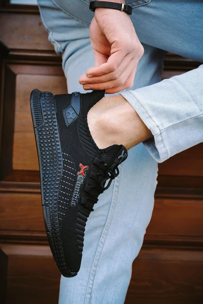 Ayakcenter 382 Cumbia Siyah Erkek Sneaker Spor Ayakkabı ürün görseli 1