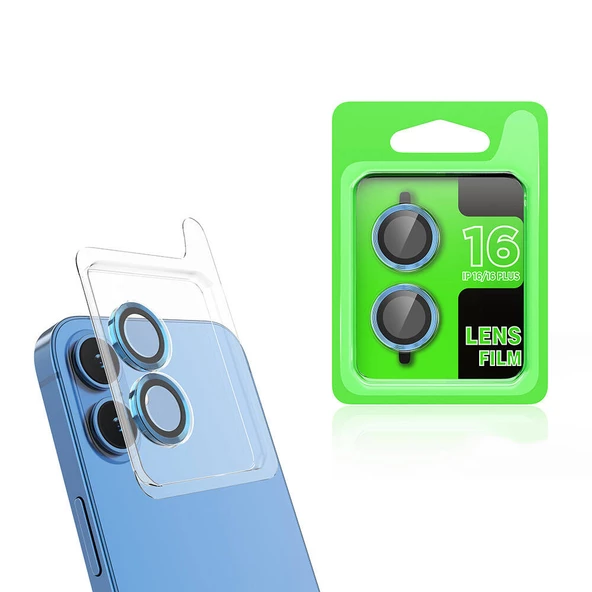 Vendas iPhone 16 Plus Zore CL-07 Kamera Lens Koruyucu ürün görseli 1