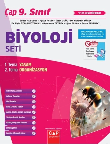 Çap Yayınları 9. Sınıf Biyoloji Seti - Resim 3