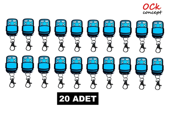 Akıllı Kopyalanabilir Kepenk Kumandası, Garaj Kumandası, Otopark Kumandası, Bariyer Kumandası, Wicom UK 44 Kumanda (20 Adet) ürün görseli 1