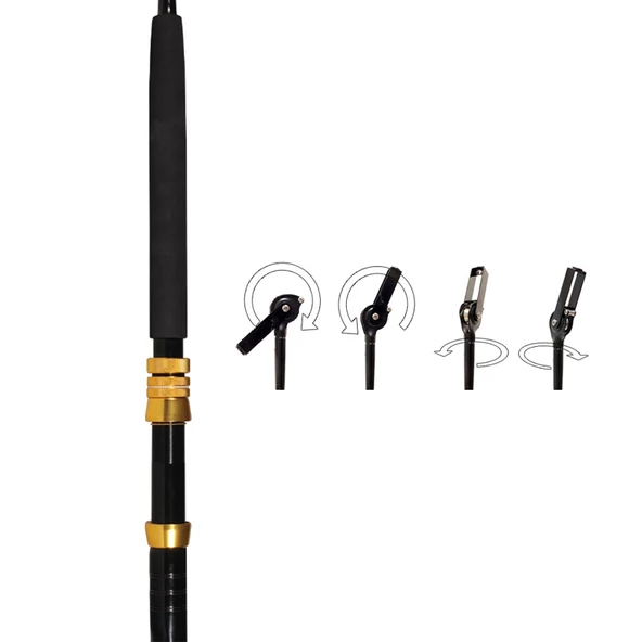 Seabor Deep Sea 180 cm 60-100 lbs Trolling Kamış - Resim 3
