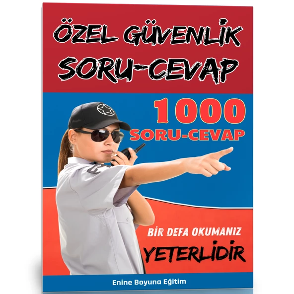 Özel Güvenlik Soru-Cevap Kitabı (1000 Soru) ürün görseli 1