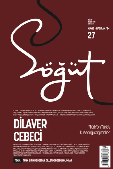 Söğüt Dergi 27.Sayı Mayıs-Haziran 2024 ürün görseli 1