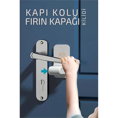 ModaCar Çocuklara Kapı Kolu ve Fırın Kapağı Güvenlik Kilidi ürün görseli 1