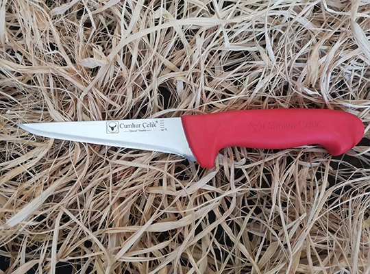 Sürmene Cumhur Çelik 61111 Kasap Sıyırma Bıçağı, 12,5 cm, Kaymaz Sap ürün görseli 1