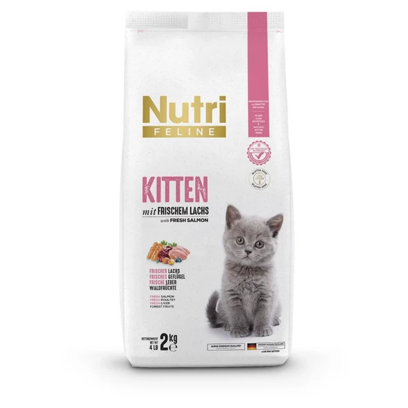 Nutri Feline 2Kg Yavru Somon Etli Kitten Kedi Maması ürün görseli 1