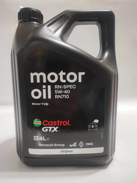 CASTROL GTX 5W-40 4LT MOTOR YAĞI RENAULT DOLUM YAĞI ürün görseli 1
