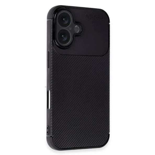 Gpack Apple iPhone 16 Kılıf Negro Karbon Kamera Korumalı Silikon ürün görseli 1